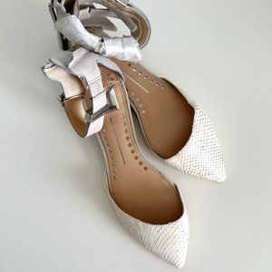 Dolce Vita Flats, White and Grey, Size 7, New